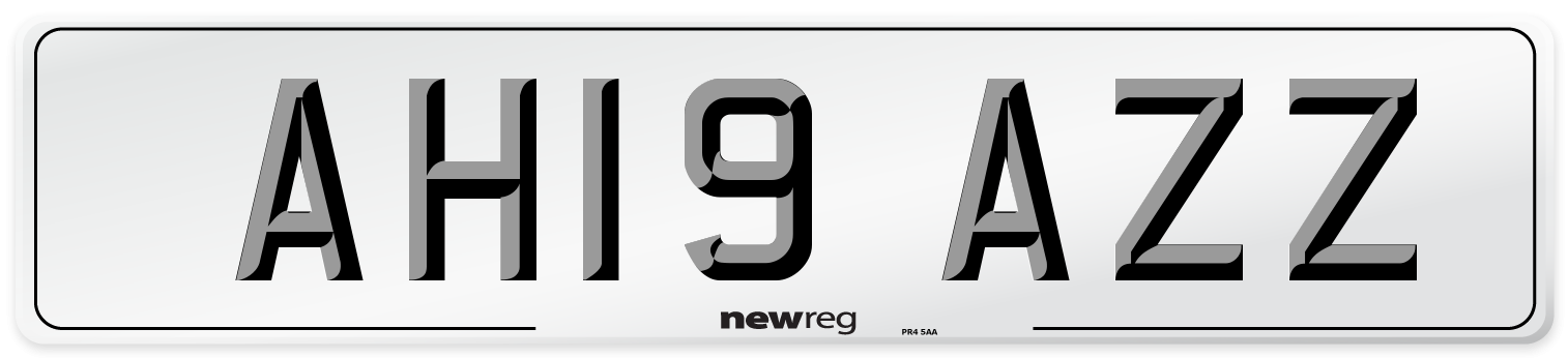 AH19 AZZ Number Plate from New Reg